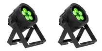 (2) American DJ Encore LP5IP 5x20W Outdoor RGBL LED DMX Par Can Wash Lights