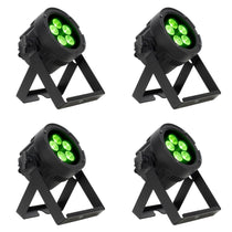 (4) Encore LP5IP 5x20W Outdoor RGBL LED DMX Par Can Wash Lights