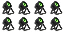 (8) Encore LP5IP 5x20W Outdoor RGBL LED DMX Par Can Wash Lights