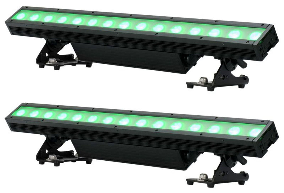 (2) American DJ Encore LB15 IP Outdoor RGBL LED Wireless DMX Strip Wash Lights