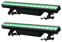 (2) American DJ Encore LB15 IP Outdoor RGBL LED Wireless DMX Strip Wash Lights