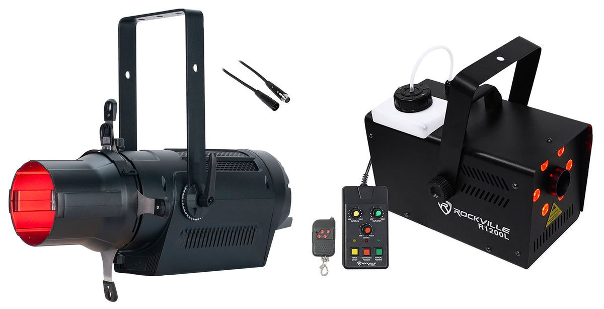 ENCORE PROFILE PRO COLOR LED DMX Ellipsoidal Spotlight + Fogger + Cable