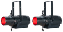 (2) American DJ ENCORE PROFILE PRO COLOR RGBWAL LED DMX Ellipsoidal Spotlights