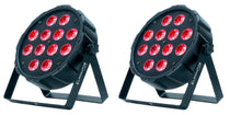 (2) LP 12 HEX RGBWA+UV LED DMX Par Wash Lights