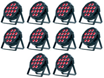 (10) LP 12 HEX RGBWA+UV LED DMX Par Wash Lights