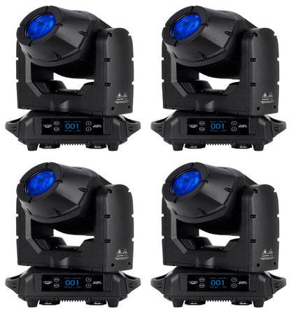(4) HYDRO BEAM X1 100W Outdoor LED Wireless DMX Moving Head Beam Lights