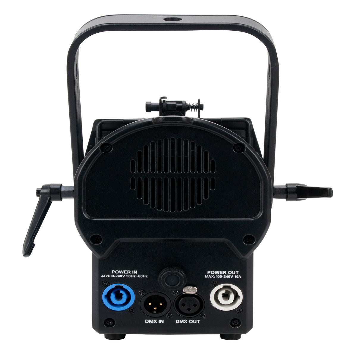 (2) American DJ ENCORE FR50Z 50W WW DMX Fresnel Beam Lights w/Barn Doors