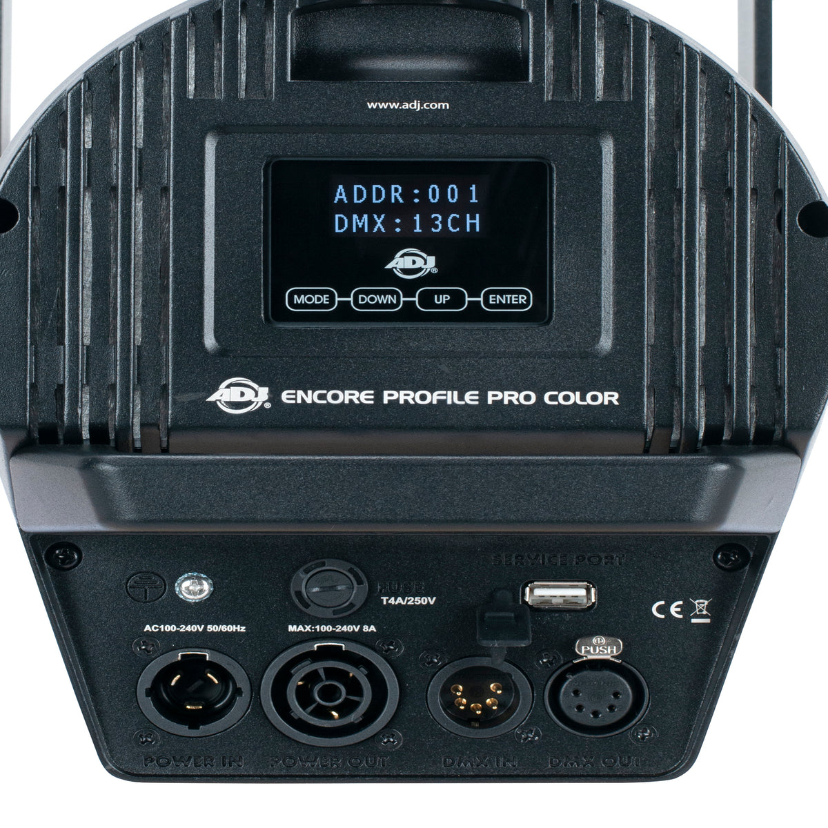 (2) American DJ ENCORE PROFILE PRO COLOR RGBWAL LED DMX Ellipsoidal Spotlights