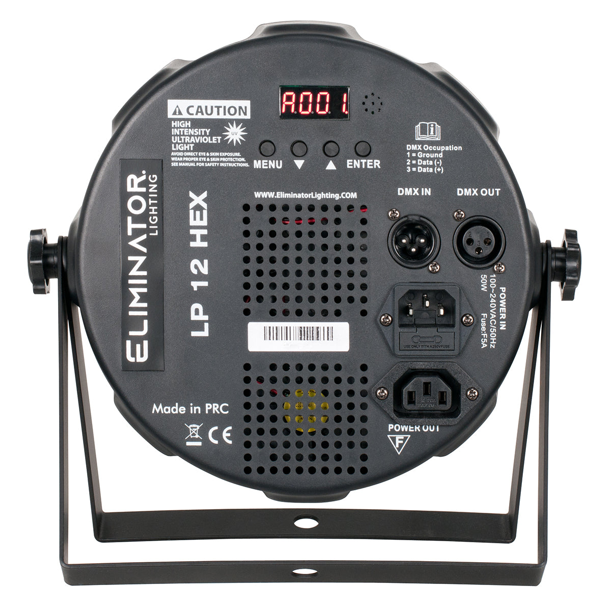 American DJ Eliminator LP 12 HEX 12 x 5 Watt RGBWA+UV LED DMX Par Wash Light ADJ