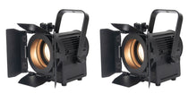 (2) American DJ ENCORE FR20 DTW 17W Dim to Warm White LED Fresnel Beam Lights