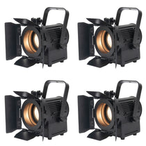 (4) ENCORE FR20 DTW 17W Dim to Warm White LED Fresnel Beam Lights