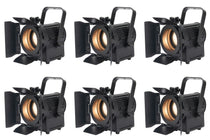 (6) ENCORE FR20 DTW 17W Dim-to-Warm White LED Fresnel Beam Lights