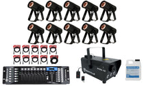 (10) SABER SPOT DTW + ROCKFORCE 192 + Fogger + Cables 10-Pack