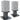 Pair Rockville RHT8D Dark Wood Computer/Bookshelf Desktop Speaker/Monitor Stands