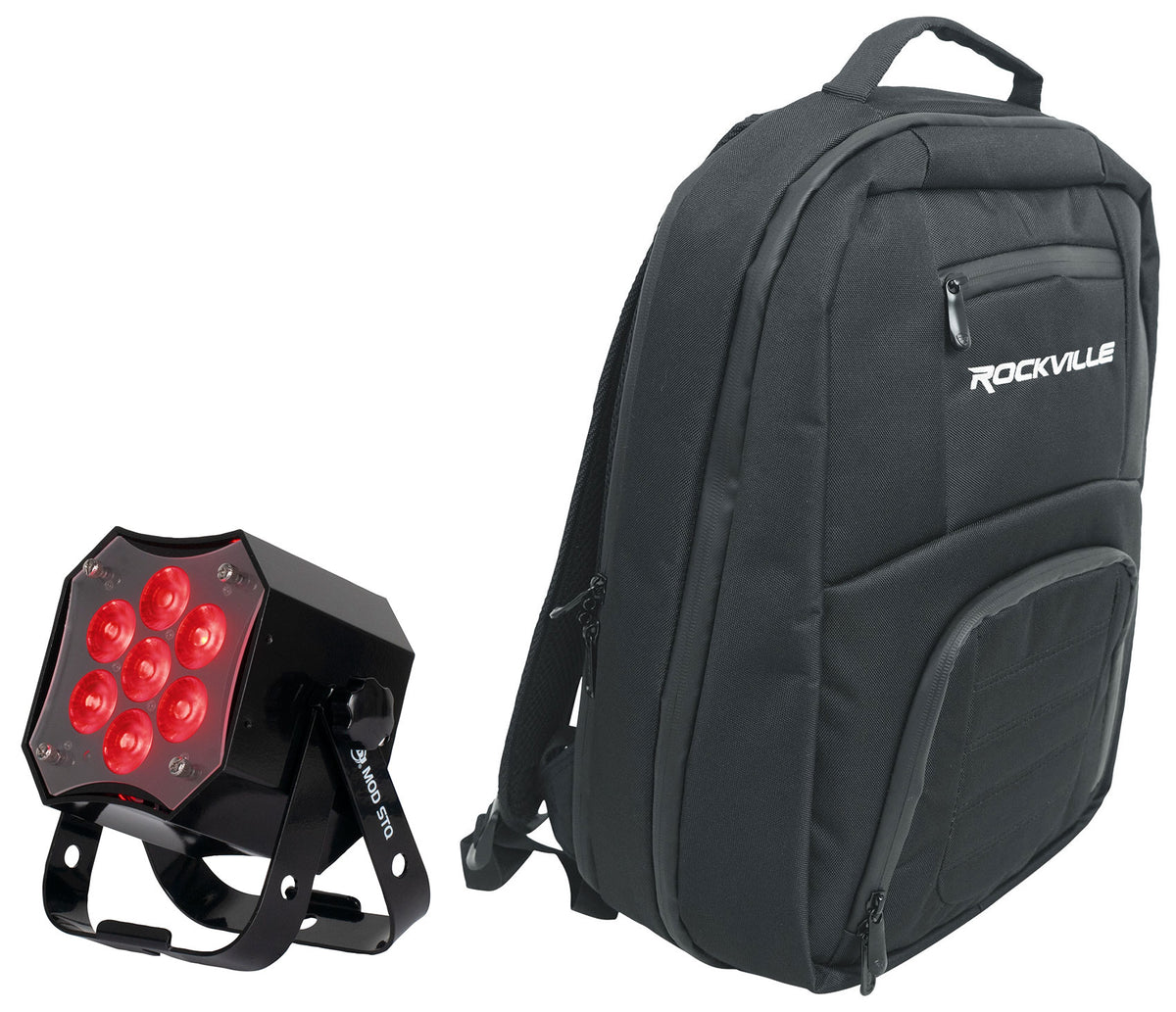 MOD STQ LED Wash Light + DJBP24 DJ Backpack