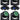 (4) American DJ ADJ VIZI HEX WASH 7 RGBWA+UV LED Wireless DMX Moving Head Lights