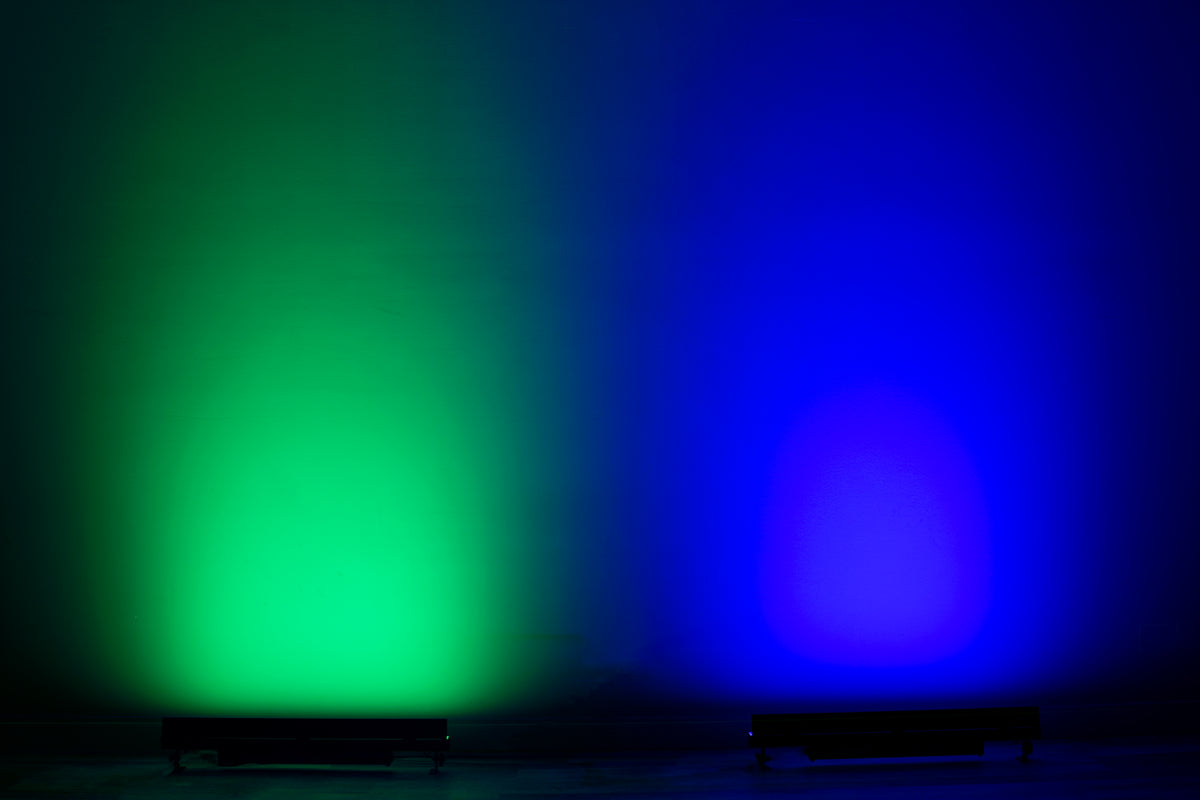 (2) Ultra LB18 18 x 10W RF RGBAL Color Mixing LED DMX Wash Bar Lights