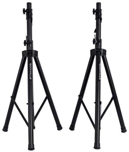 Rockville RPG152K V2 BOX 3 Pair of Tripod DJ PA Speaker Stand With Adjustable Height