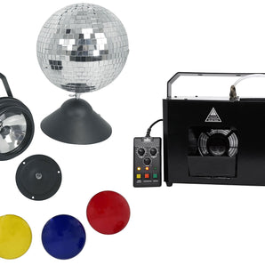 Chauvet Hurricane Haze 4D DMX Water Based Haze Machine Hazer+Mirror Ball+Pinspot