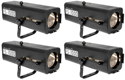 (4) FS-1000 Followspot Lights with 575W Halogen Lamp + Hanging Bracket