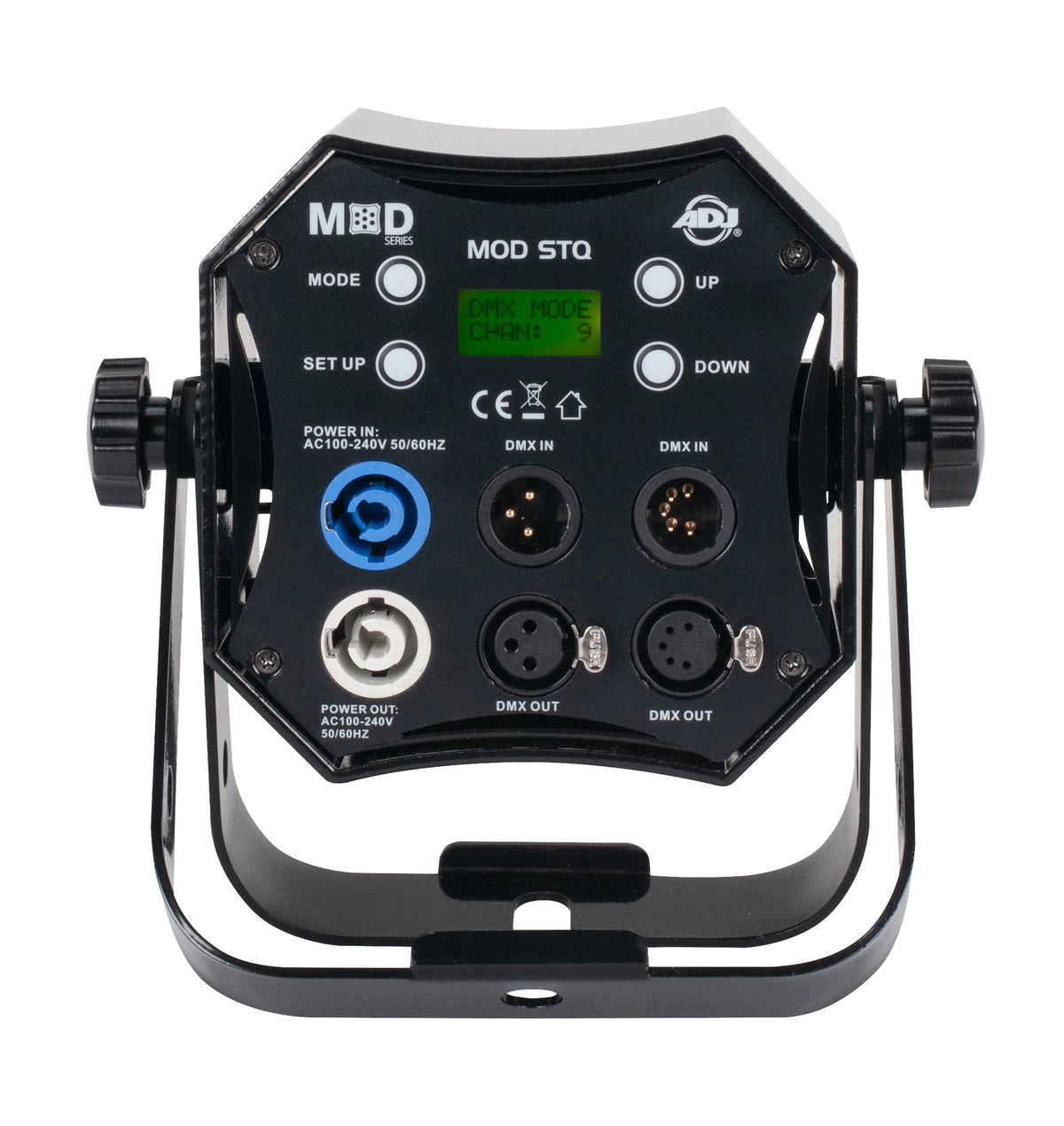 (2) MOD STQ Compact 7 x 8 Watt LED DMX Par Can Wash Lights w/ Remote