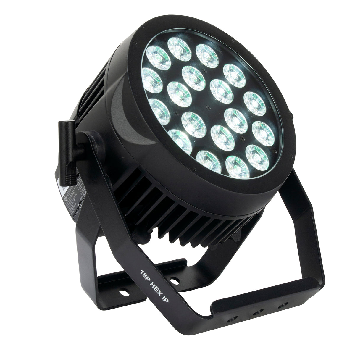 (4) 18P HEX IP 18x12W Outdoor RGBAW+UV LED DMX Par Can Wash Lights