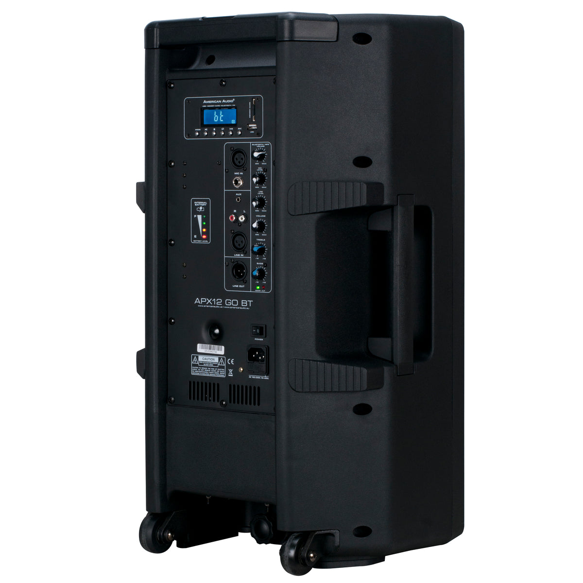 (2) APX12 GO BT 200W Rechargeable DJ PA Speakers with Bluetooth and Mics