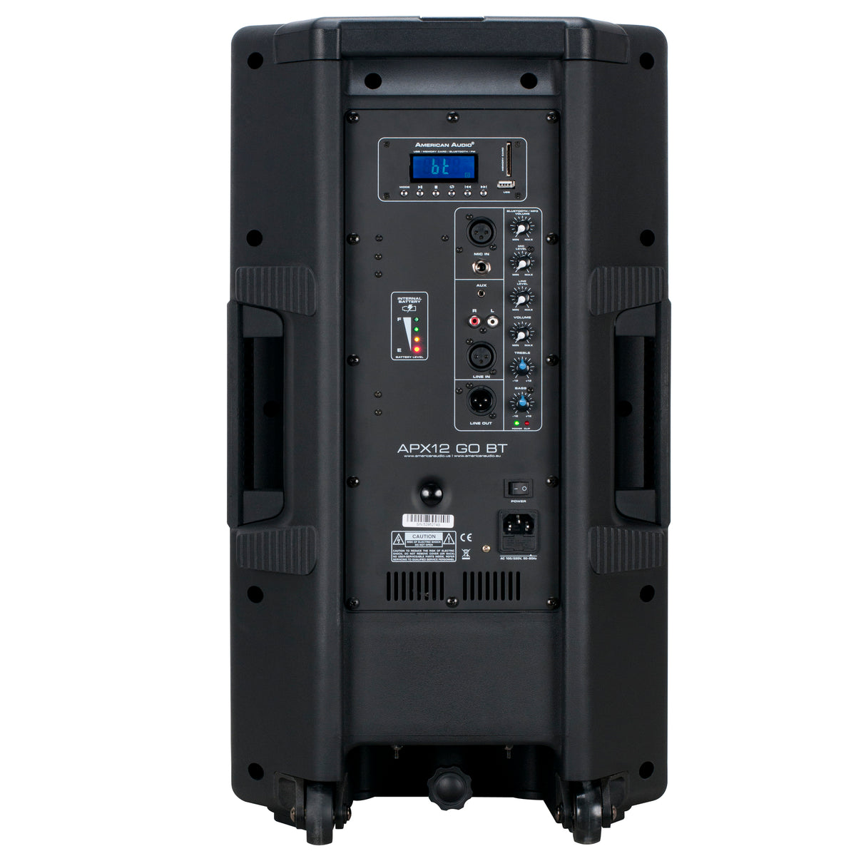 (2) APX12 GO BT 200W Rechargeable DJ PA Speakers with Bluetooth and Mics