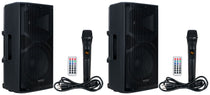 (2) APX12 GO BT 200W Rechargeable DJ PA Speakers with Bluetooth and Mics