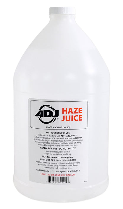 ADJ Haze Fluid Juice Liquid Gallon+Backpack