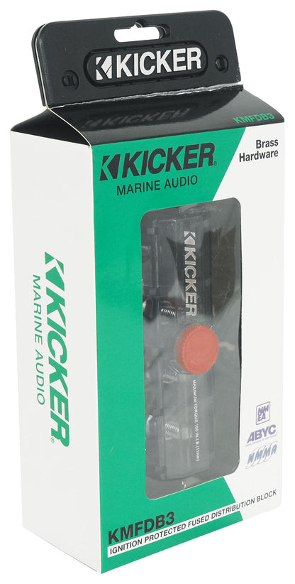 KICKER 47KMFDB3 KMFDB3 Marine Fused Distribution Block