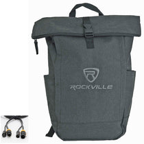 AC3PTRUE12 IP65 12-Foot 3-Pin Power Link + DMX Cable + Rockville Backpack