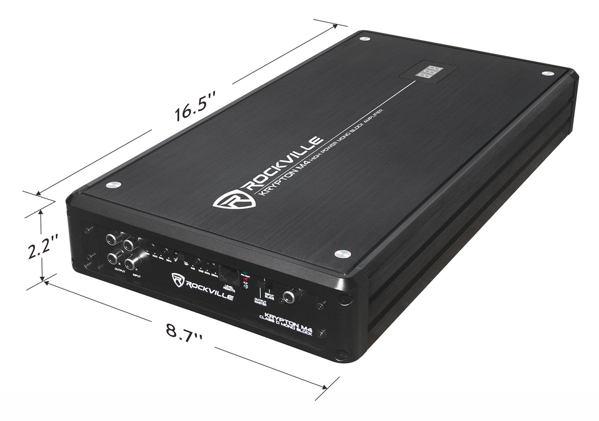 (2) 50CVX124 COMPVX 12" Car Subwoofer + Mono Amplifier + Amp Kit