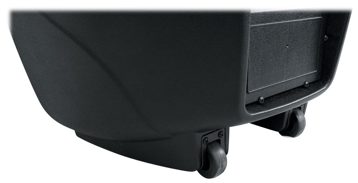 Rockville 15" Rechargeable Battery Powered PA Speaker System, (2) Wireless Microphones, Bluetooth, USB, FM Radio, 5-Band EQ, TWS Linking, RCA & 1/4” Inputs, Built-In Wheels & Handles