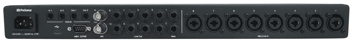 Presonus Quantum HD8 26 x 30, 32-bit / 192 kHz USB-C Audio Recording Interface