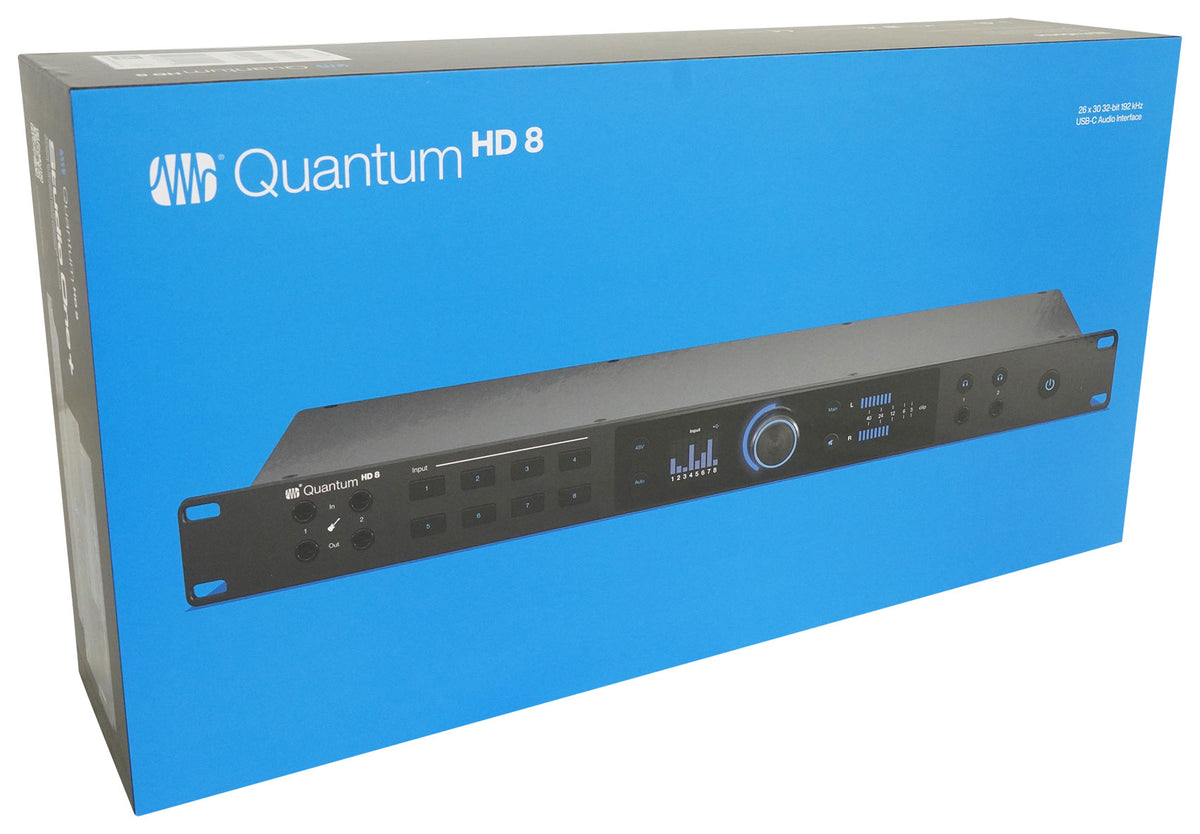 Presonus Quantum HD8 26 x 30, 32-bit / 192 kHz USB-C Audio Recording Interface