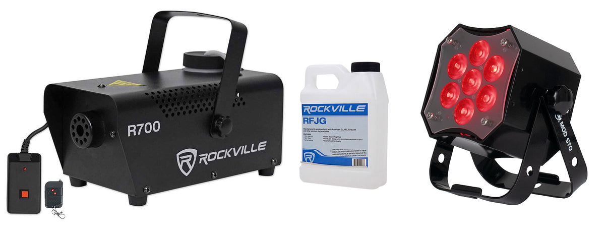 MOD STQ LED Wash Light + R700 Fog Machine
