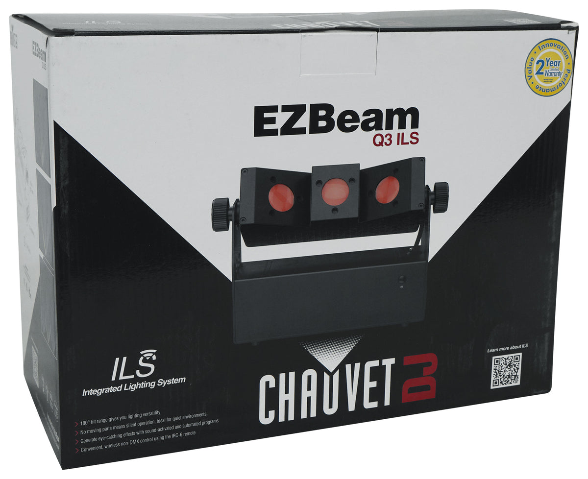 Chauvet DJ EZbeam Q3 ILS Battery-Powered All in one DMX Wash Effect Light