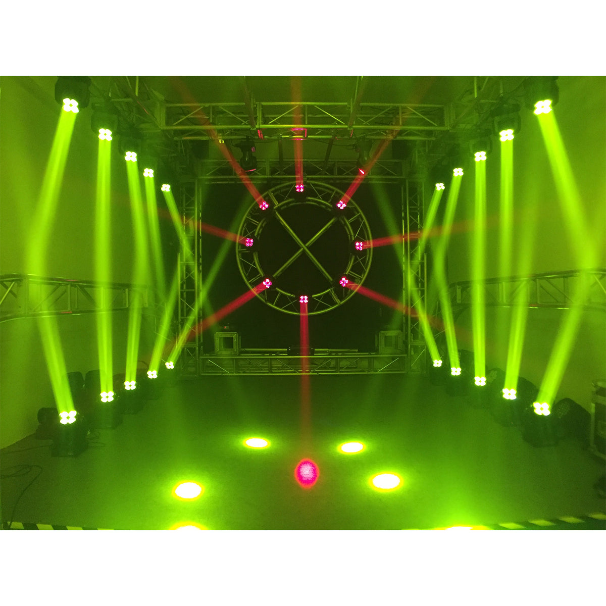 (4) Stealth Wash Zoom 7x12W RGBW LED DMX Moving Head Wash Lights