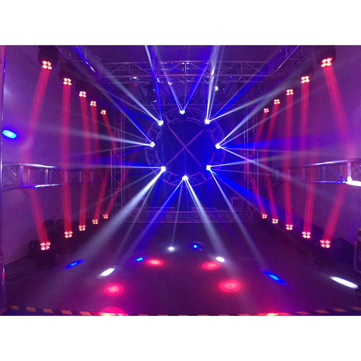 (4) Stealth Wash Zoom 7x12W RGBW LED DMX Moving Head Wash Lights