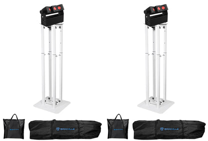 EZbeam Q3 ILS Lights + RTP32W Totem Stands Bundle