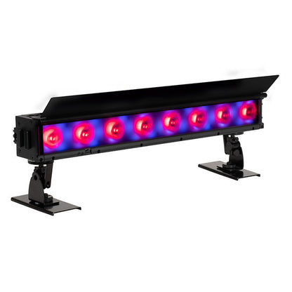 (4) ElectraPix Bar 8 Wireless DMX RGBAL+UV Bluetooth Wash Light Bars