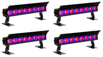 (4) ElectraPix Bar 8 Wireless DMX RGBAL+UV Bluetooth Wash Light Bars