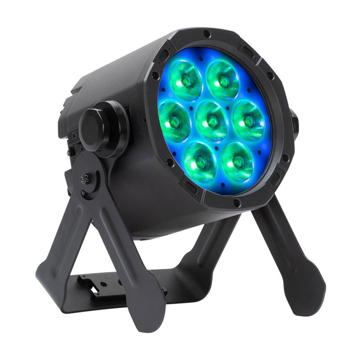 (2) American DJ ElectraPix Par 7 RGBAL+UV LED IP65 Wireless DMX Outdoor Par Lights