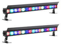 (2) American DJ ElectraPix Bar 16 Wireless DMX RGBAL+UV Outdoor Light Strip Bars