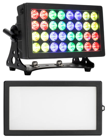 32 HEX Panel IP RGBAW+UV LED Wash/Blinder/Strobe + 100° Frost Filter