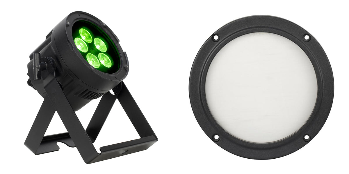 Encore LP5IP IP65 RGBL LED DMX Wash Light + 1x40-Degree Frost Filter