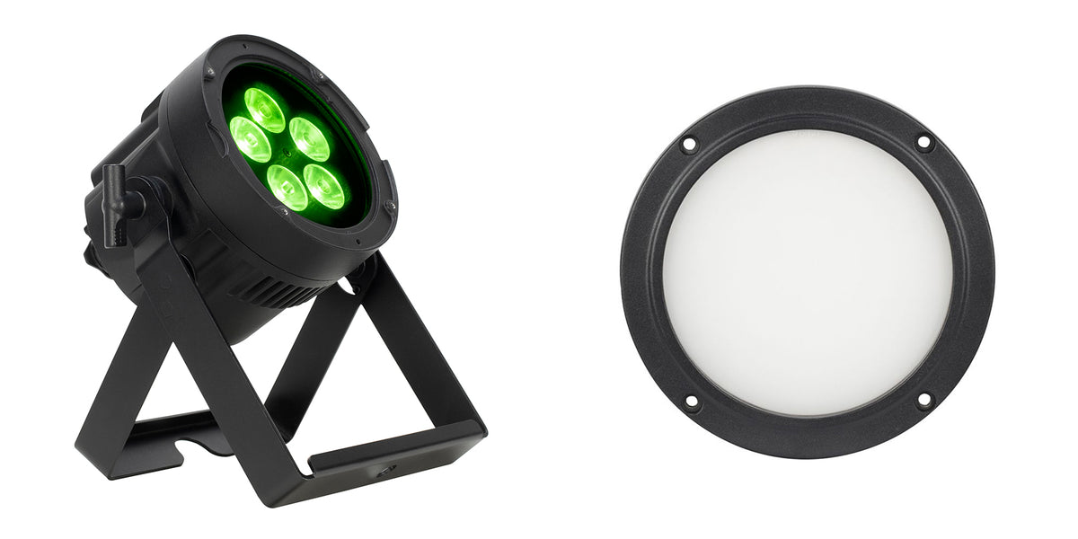 Encore LP5IP IP65 RGBL LED DMX Wash Light + 30x60-Degree Frost Filter