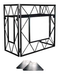 Pro Event TBL 2 MB Table + Aluminum Shelf Pair