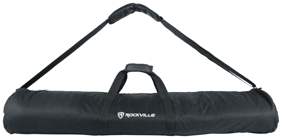 (2) American DJ CSL100 Color Stand LED Tripod Speaker Stands wRemote+Carry Bag